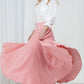 Femine swing circle skirt in Pink 2158#