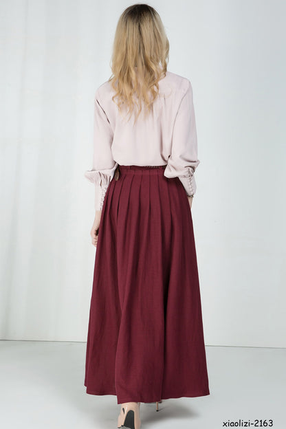xiaolizi pleated skirt