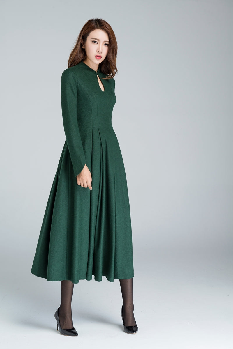 Vintage 1950s Fit and flare dress 1621#