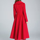 Wool Princess coat Vintage inspired Swing coat 1640#