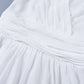White empire waist fit and flare dress 1877