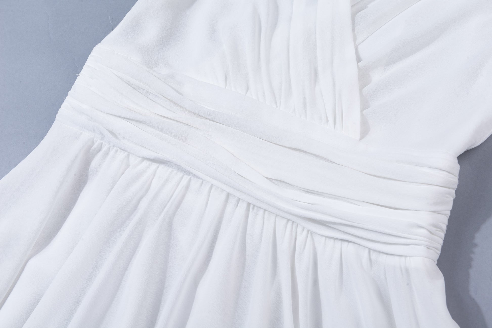 White empire waist fit and flare dress 1877 Xiaolizi White empire waist fit and flare dress 1877 Xiaolizi