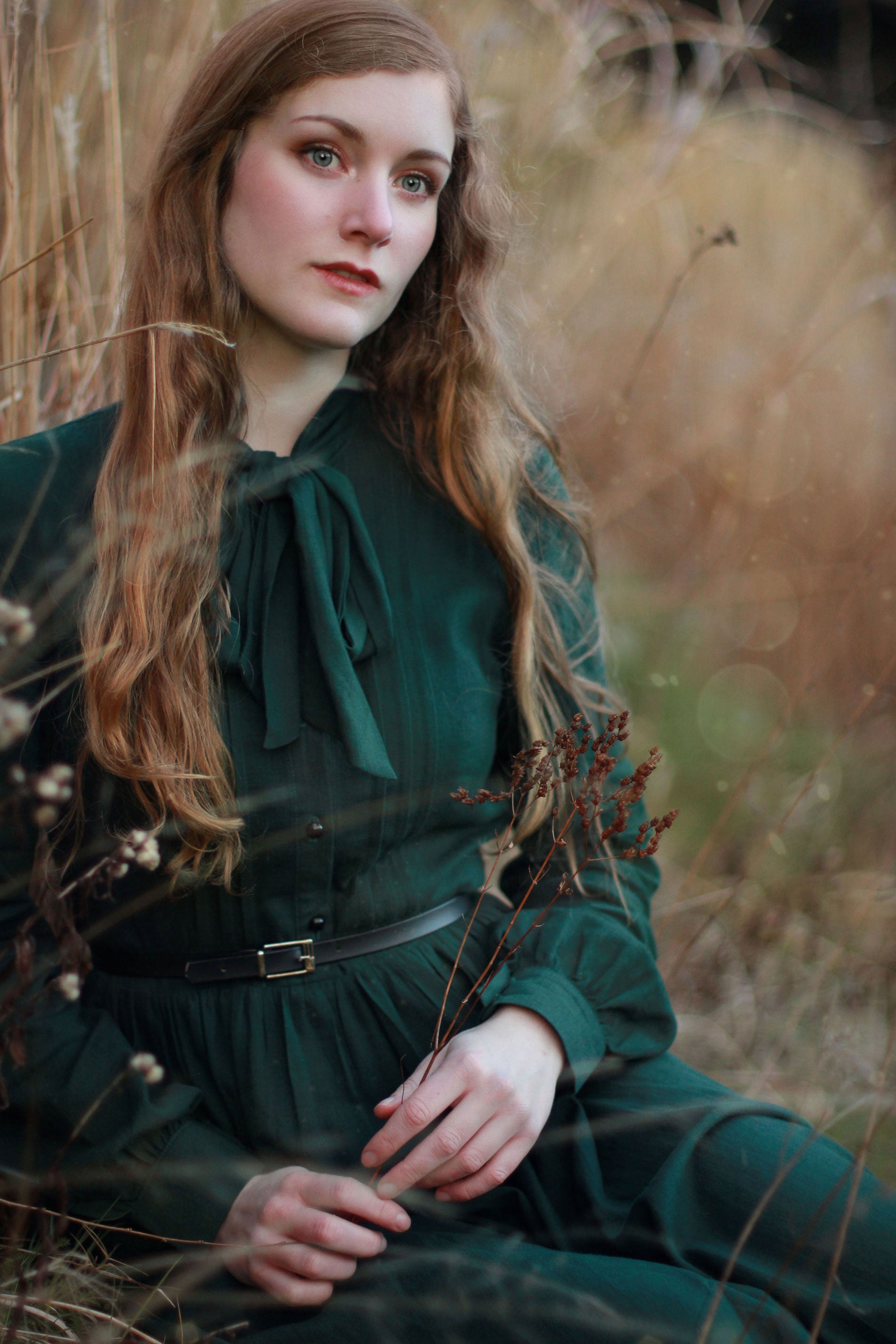 Linen Cotton Medieval Dress with Pockets | Xiaolizi 2619 Linen Cotton Medieval Dress with Pockets | Xiaolizi 2619