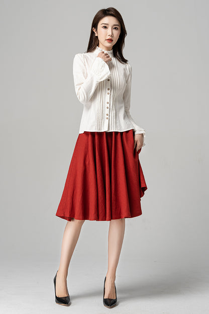 Women's Custom Linen Blouse 4184