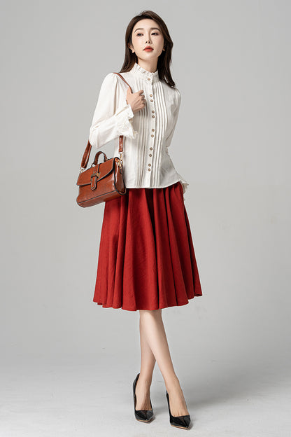 Women's Custom Linen Blouse 4184