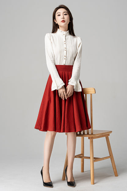 Women's Custom Linen Blouse 4184