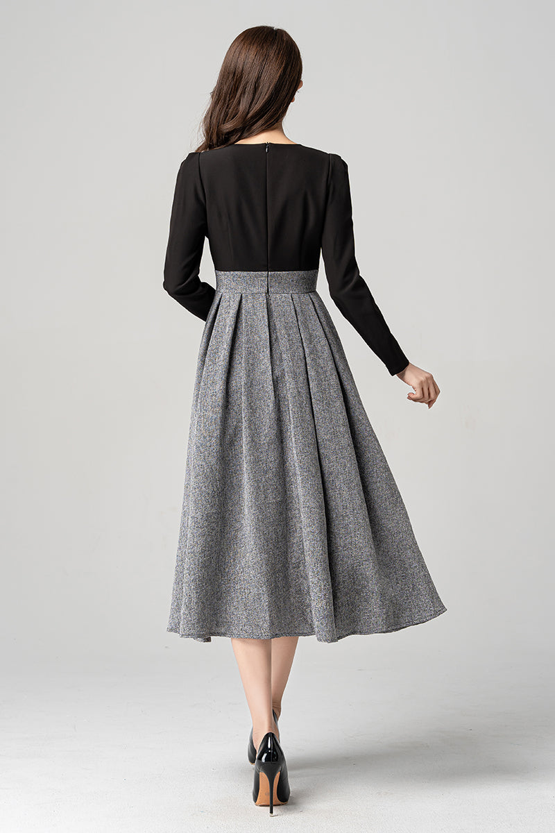 Women Elegant Midi Dress 4185