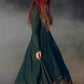 Swing Maxi Green Women Linen Dress 3738