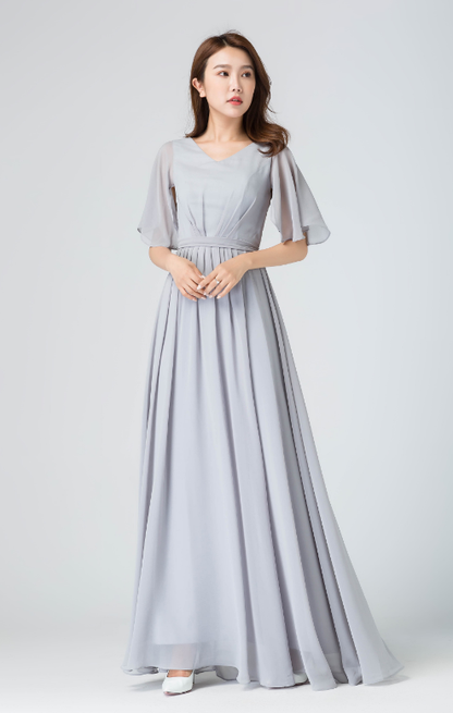 gray dress
