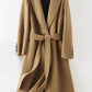 Pure Color Simple Autumn Winter Warm Wool Coat 3762