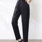 Summer Women Elastic Waist Long Linen Pants 3513