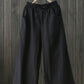 black linen pants