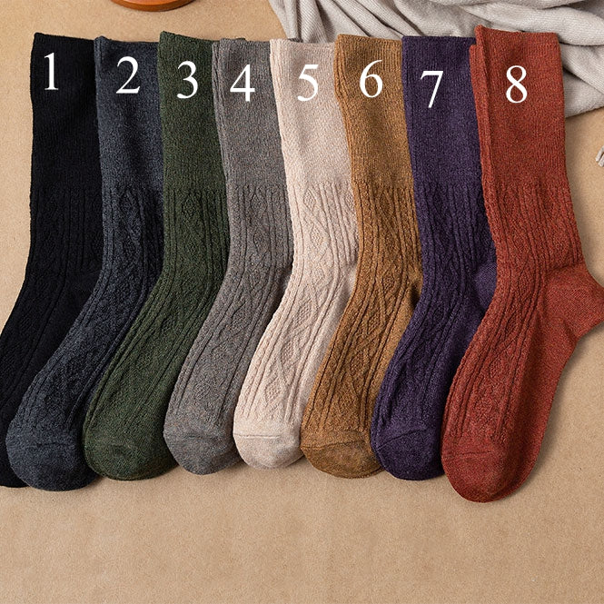 5paris/lot colorful warm wool socks for women 3264