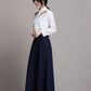 Lower back tightness linen spring  skirt  J084-11