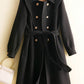 Double-breasted Simple Long Wool Coat 3777