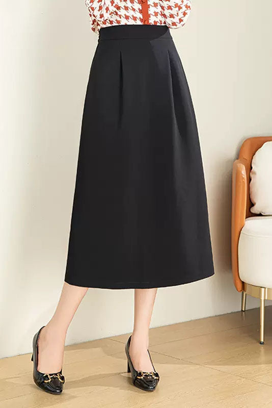 Spring Autumn A-Line Long Skirt 4094