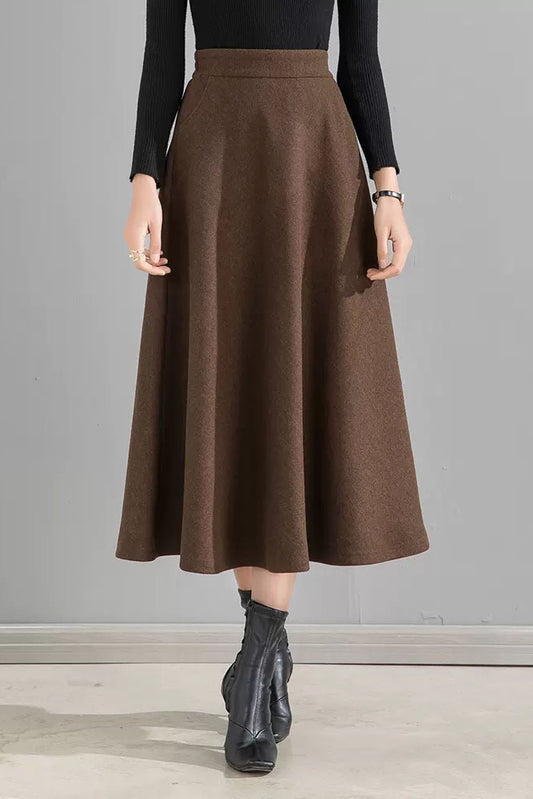 Women Autumn Winter Swing Skirt 4091