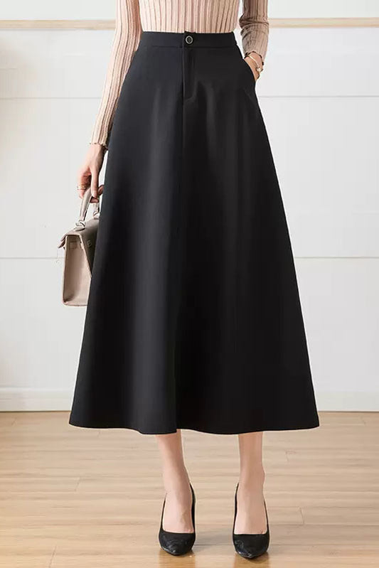 Spring High Waist A-Line Skirt 4096