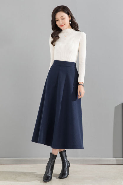 Women Autumn Winter Swing Skirt 4091