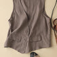 New Women Spring Summer Linen Short Vest 3599