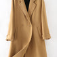 Winter Warm Loose Women Long Wool Coat 3764