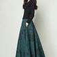 Women Maxi Cotton Linen Skirt 4110