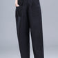 Fashion Summer Loose Linen Vintage Inspired High Waist Pants 3670
