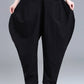 New Vintage Inspired High Waist Casual Linen Pants 3666