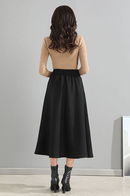 Women Autumn Winter Swing Skirt 4091
