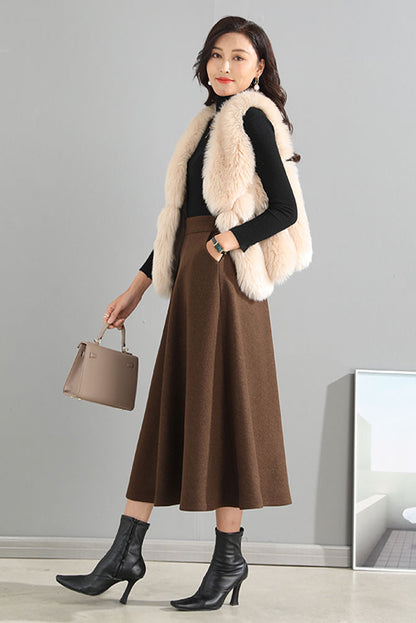Women Autumn Winter Swing Skirt 4091
