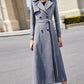Winter Gray long wool coat 3195