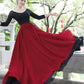 Vintage Inspired Chiffon Jazz Pure Color Dance Skirt 3709