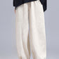 New Casual Bloomers Summer Loose High Waist Linen Pants 3669