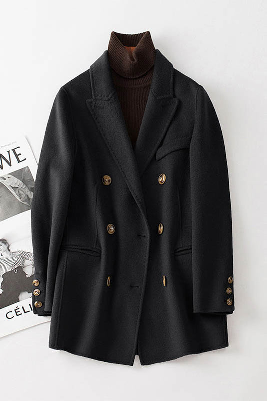 Autumn Winter Vintage Inspired Casual Wool Coat 3755