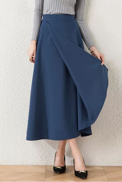 Asymmetrical A-Line Long Skirt 4099
