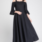 linen maxi dress, off shoulder dress, summer dress, party dress, evening dress 1892