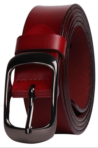 Vintage Women Pin Buckle Leather Belt 2870