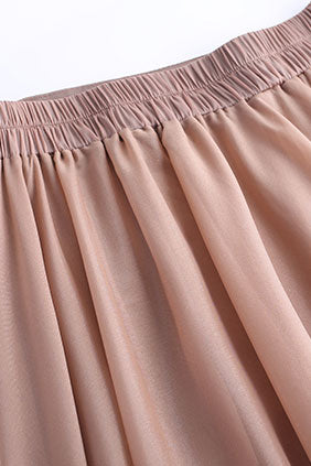 A-Line Chiffon Maxi Skirt 3492