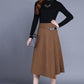 Irregular a-line skirt with high waist S003