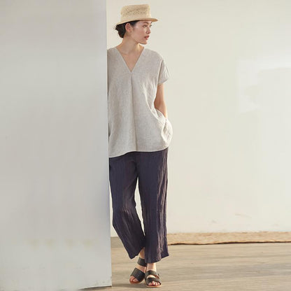 Summer V-Neck blouse K005
