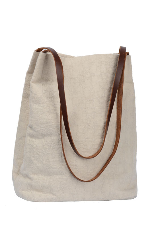 Large Capacity Women Linen Single Shoulder Bag 3550