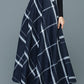 Autumn Winter Plaid Wool Skirt 3915