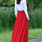 New Women Summer Chiffon Long Swing Skirt 3505