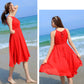 Summer Sleeveless Swing Chiffon Beach Dress 291401