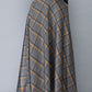 Winter Plaid Long Wool Skirt 3914
