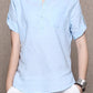 Summer Cotton Linen Shirt Women Pure Color Loose Tops 3684
