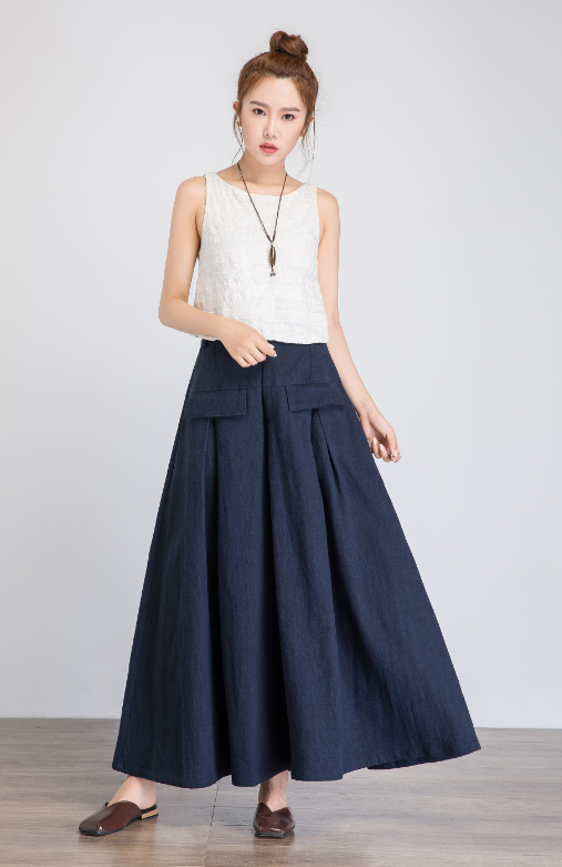 linen skirt