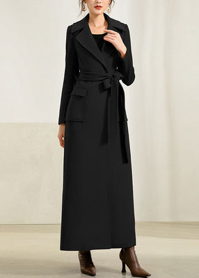Camel Wool Maxi Coat - Handmade Fit and Flare with Belt 2959