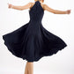 Black Halter Prom Dress - Sexy Sleeveless Cocktail Dress with Floaty Full Skirt MM07#
