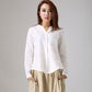 White linen shirt for women 779